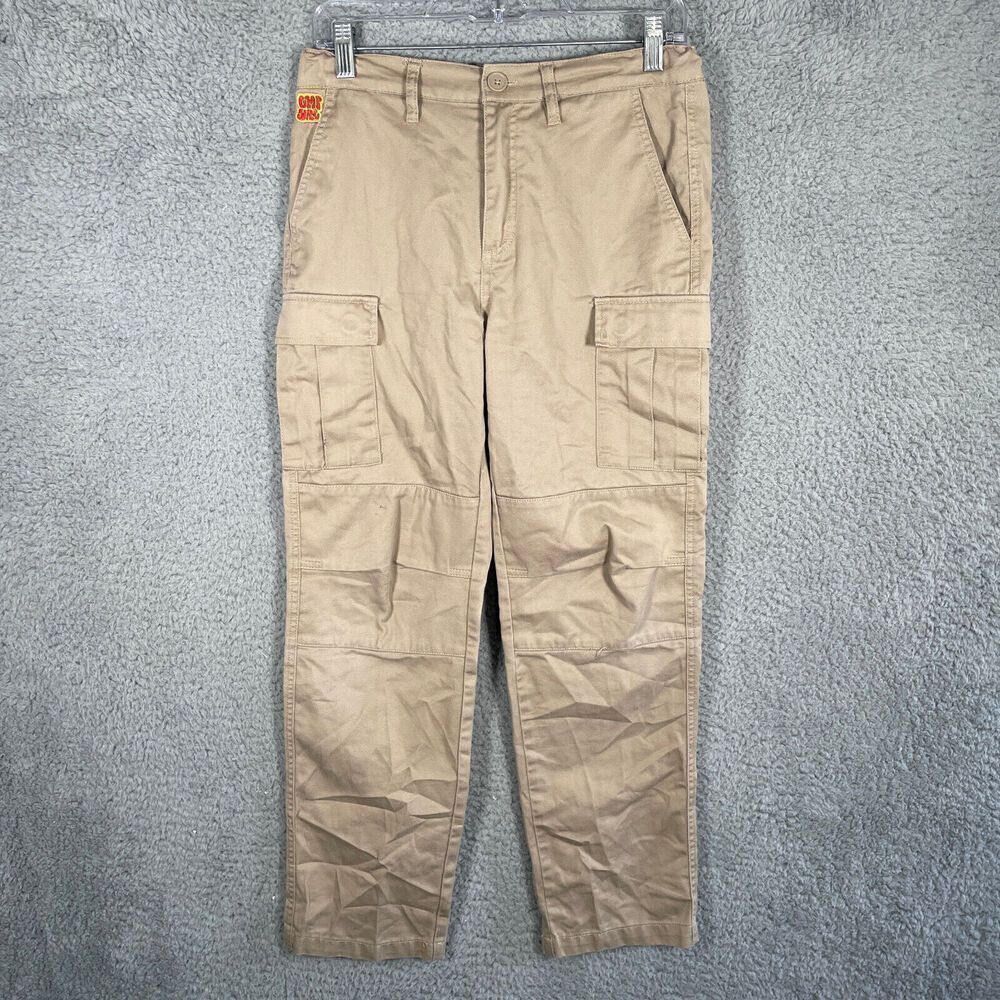 Empyre Relax Loose Fit Cargo Pants Mens 27 Khaki Skate Vintage Y2K